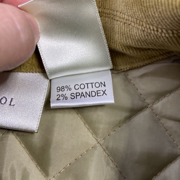 Susan Bristol Tan Quilted Corduroy Vest Size Medium - Picture 4 of 4